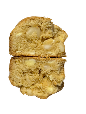 GF - White choc Macadamia Cookie